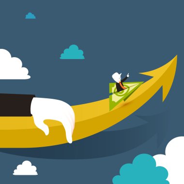 düz tasarım illüstrasyon kavramı kadar para 