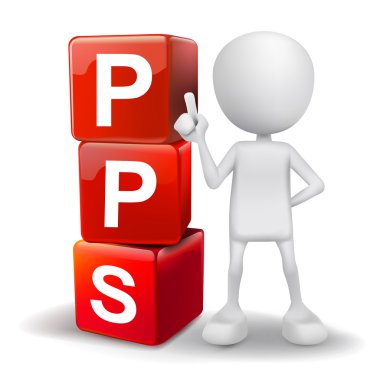 kişi kelime pps küpleri ile 3D çizimi
