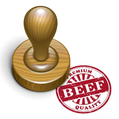 sığır eti grunge lastik damgası 