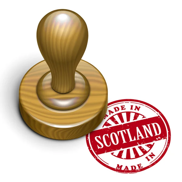 Made in Scotland grunge rubber stamp — Stock Vector