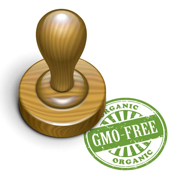 Sello de goma grunge gmo-free — Vector de stock