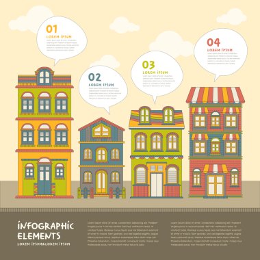 Emlak ev infographics tasarım
