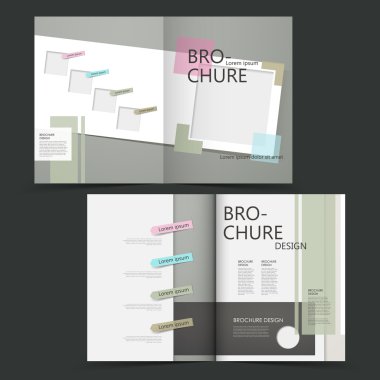 vector brochure layout design template  clipart