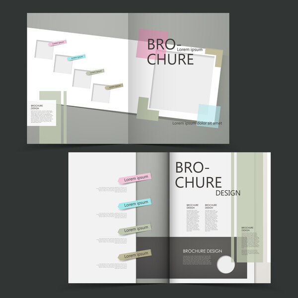 vector brochure layout design template 