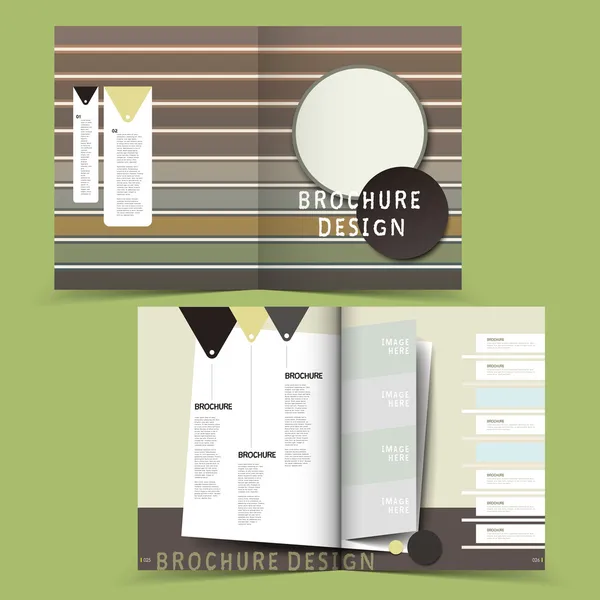Vector brochure layout design template — Stock Vector