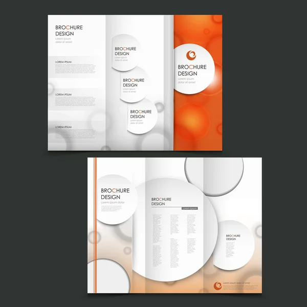 Vector brochure layout design template — Stock Vector