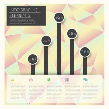 yaratıcı çubuk grafik infographics tasarım