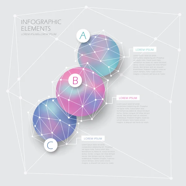 Design de infográficos círculo criativo — Vetor de Stock