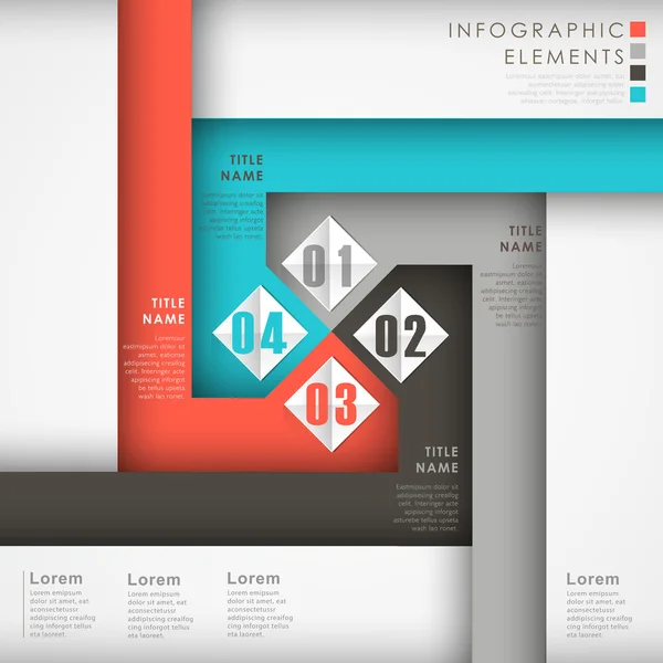 Opção abstrata elementos infográficos — Vetor de Stock