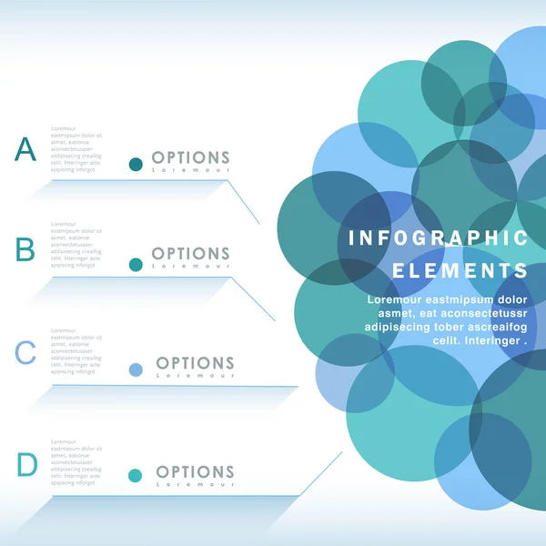 Infographie des cercles abstraits — Image vectorielle