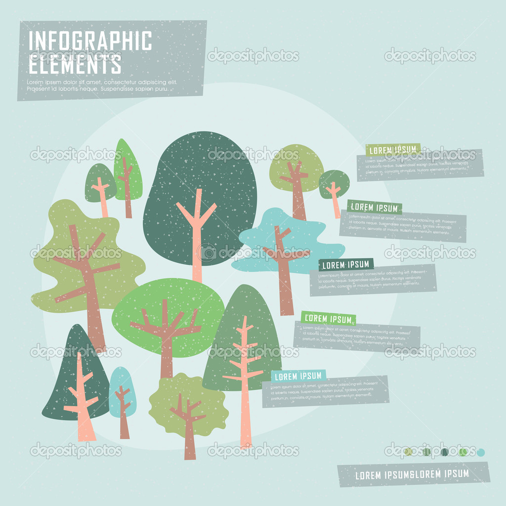 creative tree infographics design