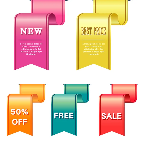 Discount price tags — Stock Vector