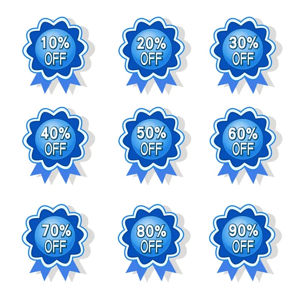 Discount price tags — Stock Vector