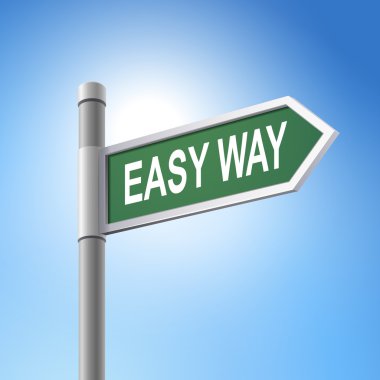 3D yol işareti söyleyerek kolay yolu