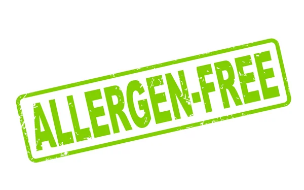 Allergen-free grunge rubber stamp — Stock Vector