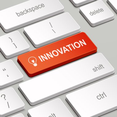 bilgisayar klavye ile İnovasyon kavramı