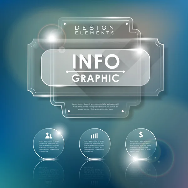 Vector ilustración infografías elementos diseño — Vector de stock