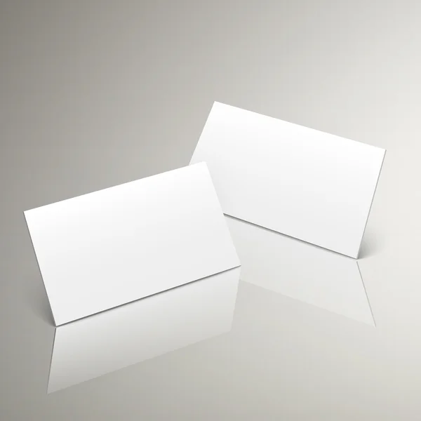 Estilo blanco de diseño de tarjeta de nombre en blanco 3d — Archivo Imágenes Vectoriales