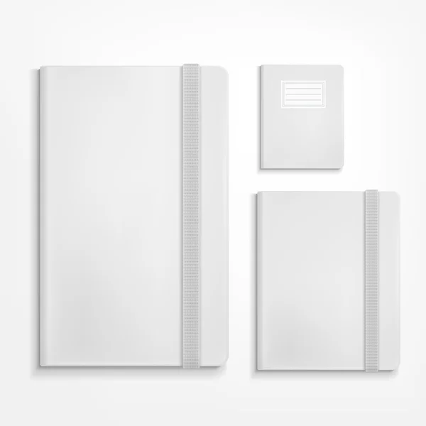 Blank booklet set on white background — Stock Vector