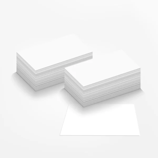白い背景の上のビジネス カード — ストックベクタ