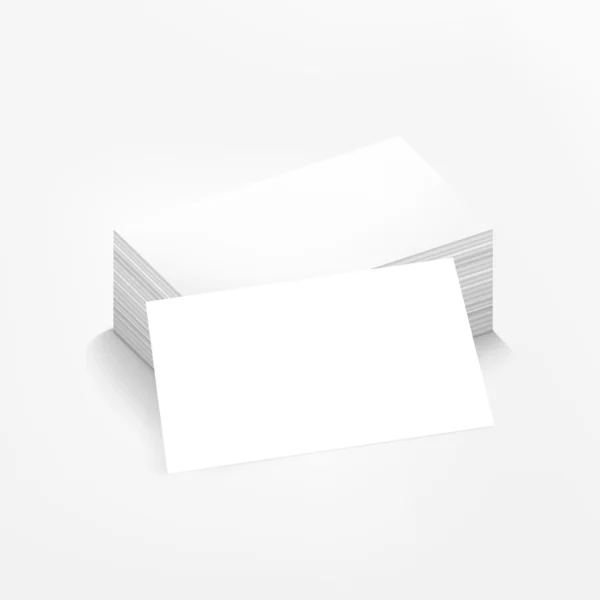 白い背景の上のビジネス カード — ストックベクタ