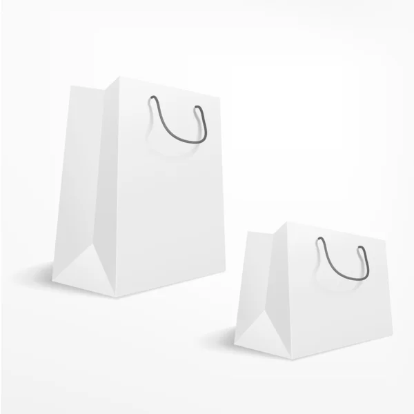白色背景购物袋 — 图库矢量图片