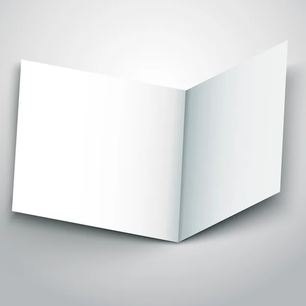 Illustration vectorielle du flyer blanc vierge — Image vectorielle