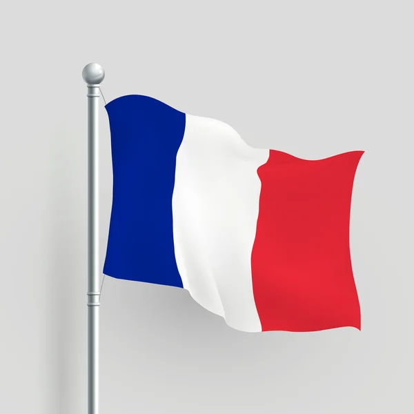 3d vector France flag — Stock Vector
