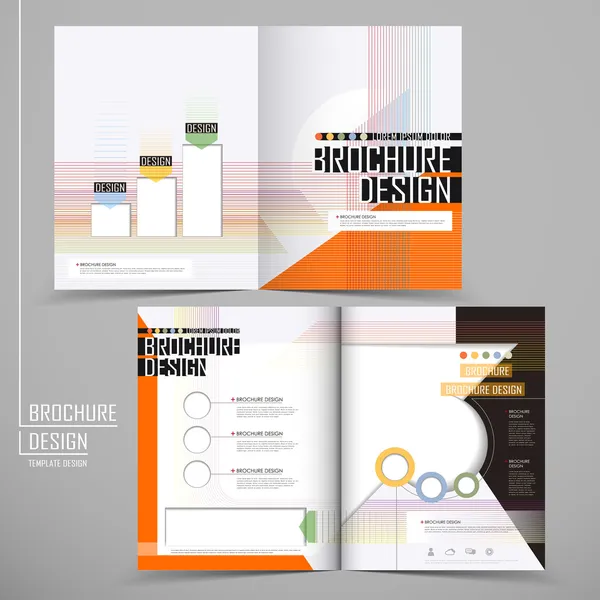 Vector brochure lay-out ontwerp template — Stockvector