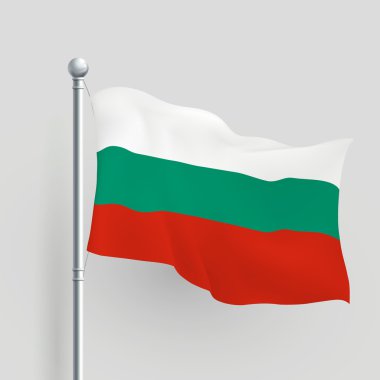3D vektör Bulgaristan bayrağı
