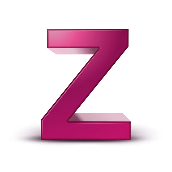 3d Habet pink Z — стоковый вектор