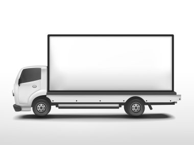 Vector 3B boş mobil billboard