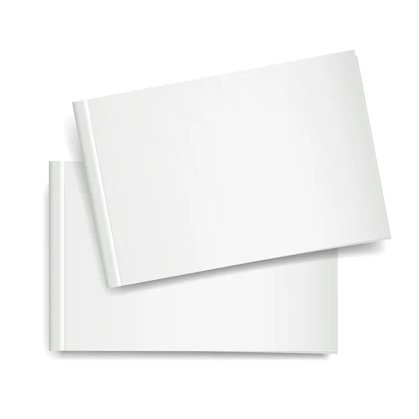 Couverture de livre blanc vectoriel 3d — Image vectorielle