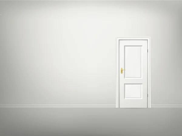 Vector 3d puerta y pared — Archivo Imágenes Vectoriales