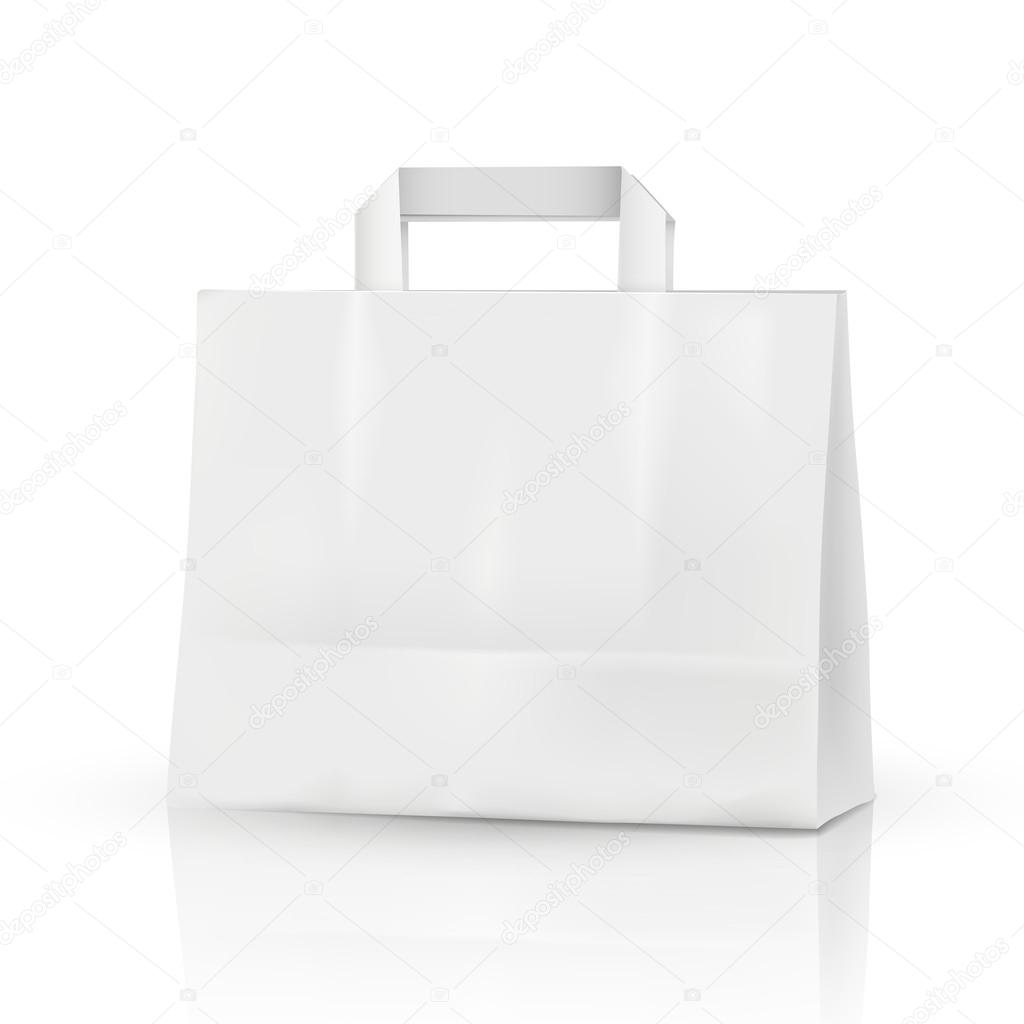 3d vector blank template, 3d shopping bag
