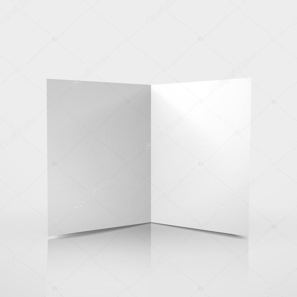 3d vector blank card template