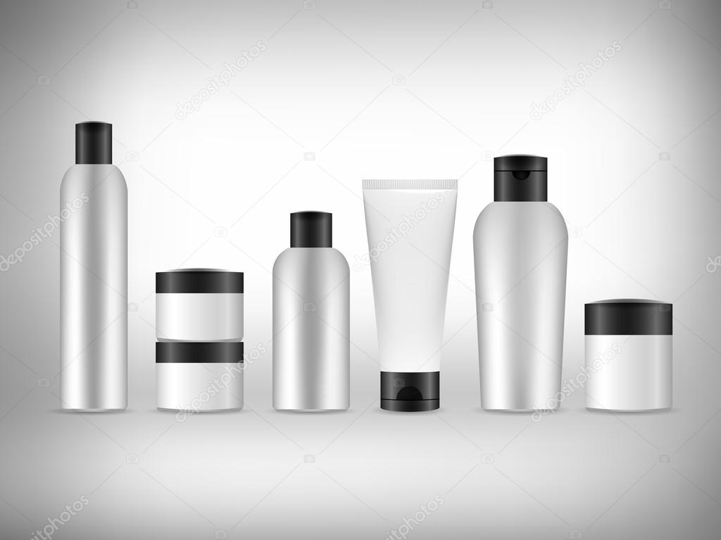 vector 3d blank cosmetics packaging
