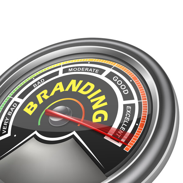 векторный индикатор брендинга
