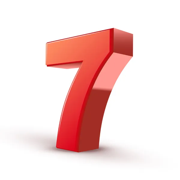 数字7图库矢量图片 免版税数字7插图 Depositphotos