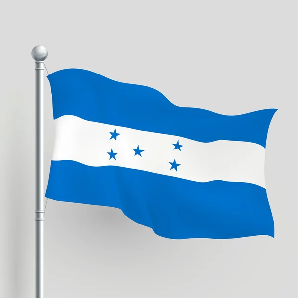 3d vector Honduras flag — Stock Vector