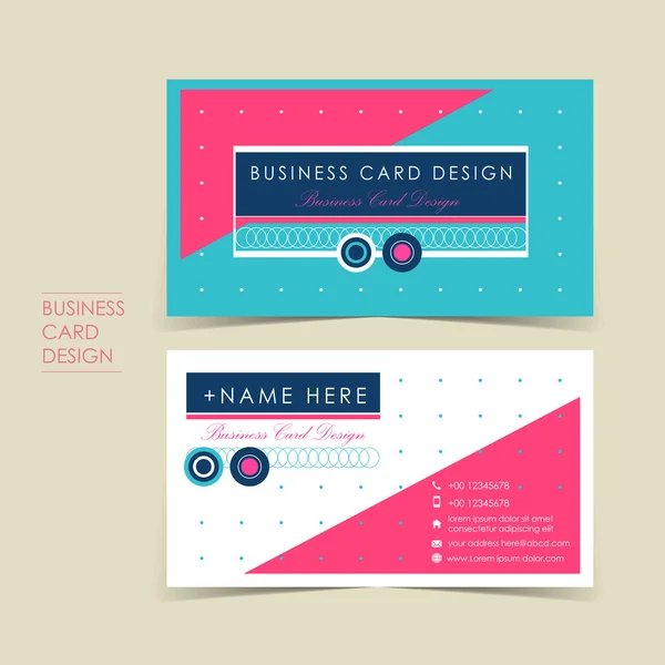 Modern vector business card set — Stock Vector