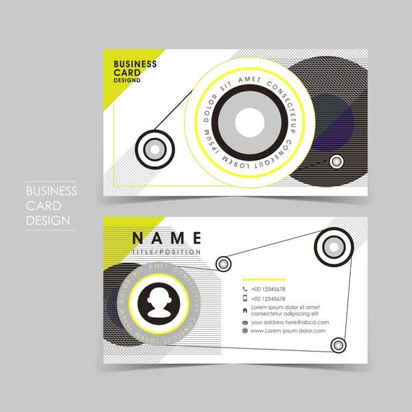 Vector business card set with design sense — Stock Vector