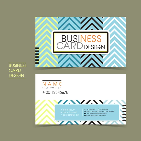 Modern vector business card set — Stock Vector