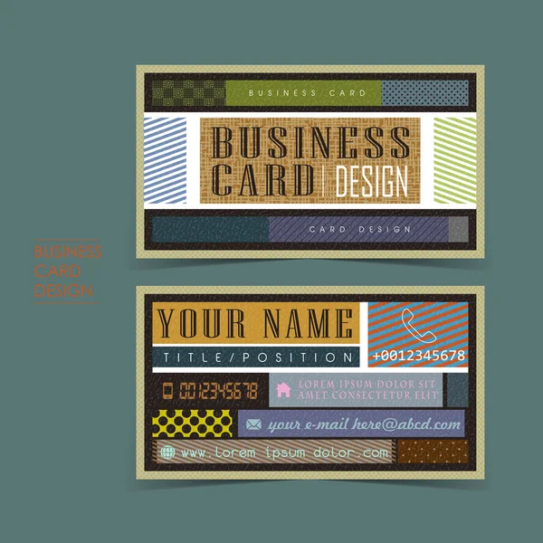 Professional vector business card set — Stock Vector