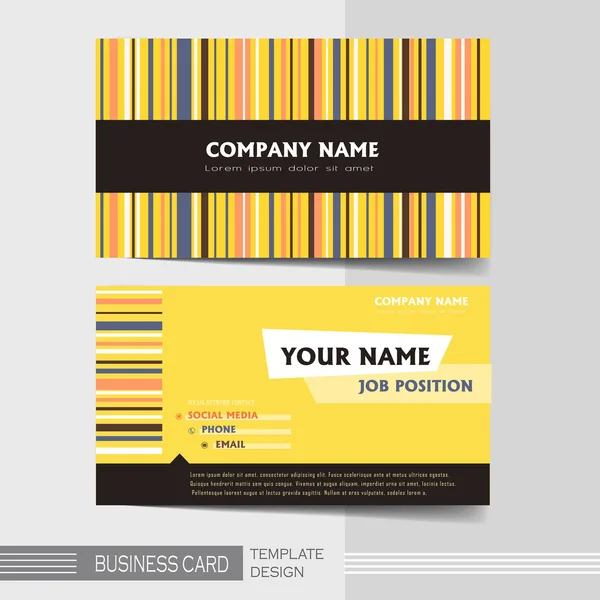 Stylish business card template — Stock Vector