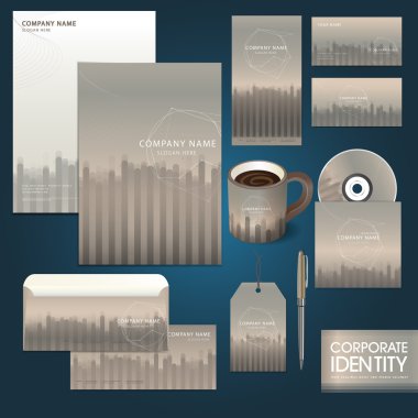 iş kurumsal kimlik şablon satırı ve bitki örtüsü co ile