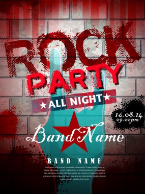 Rock parti poster