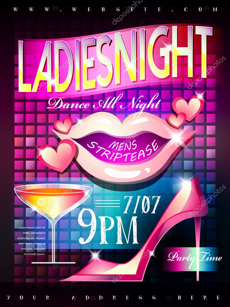 Night poster ladies 16+ Ladies