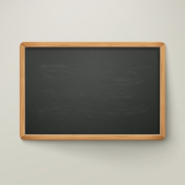 ahşap çerçeve içinde yazı tahtası 