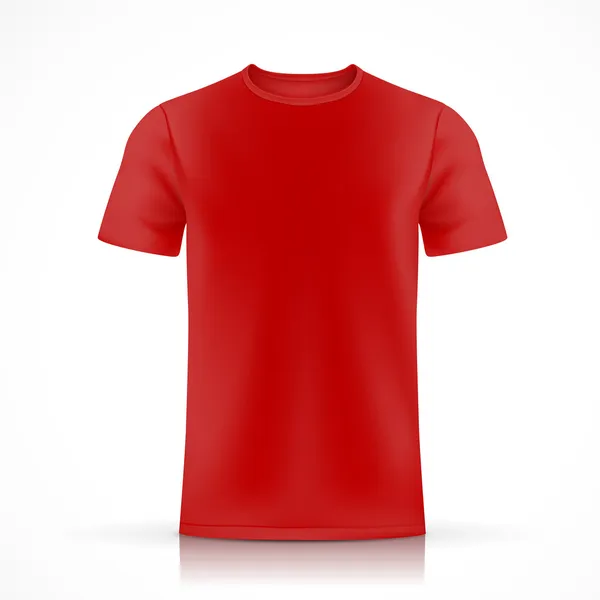 Plantilla de camiseta roja — Vector de stock